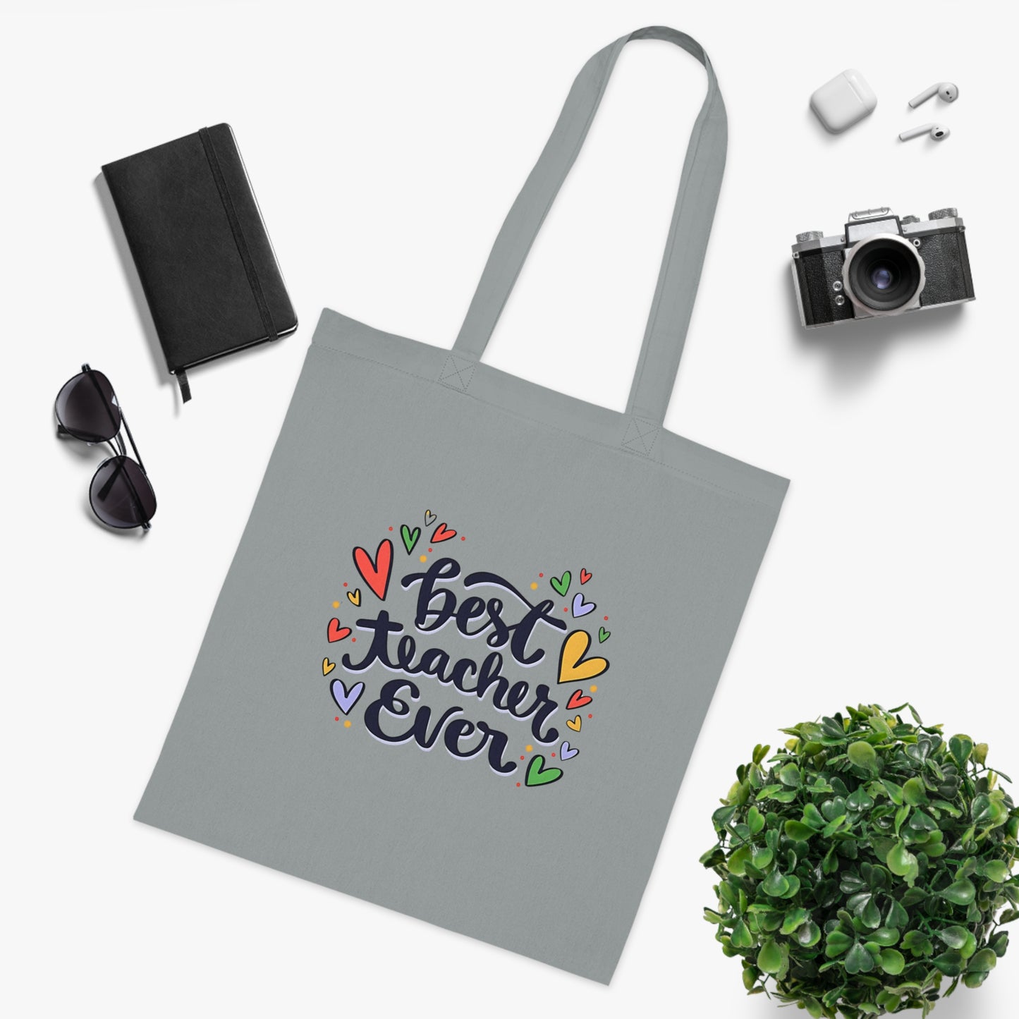 Cute Teacher Gift | Canvas Tote for School | Work | Everyday Use | Cotton Tote