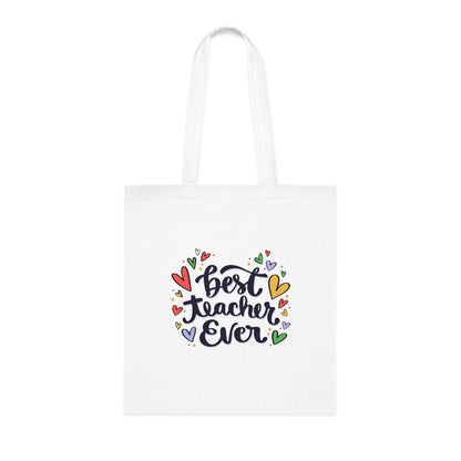 Cute Teacher Gift | Canvas Tote for School | Work | Everyday Use | Cotton Tote