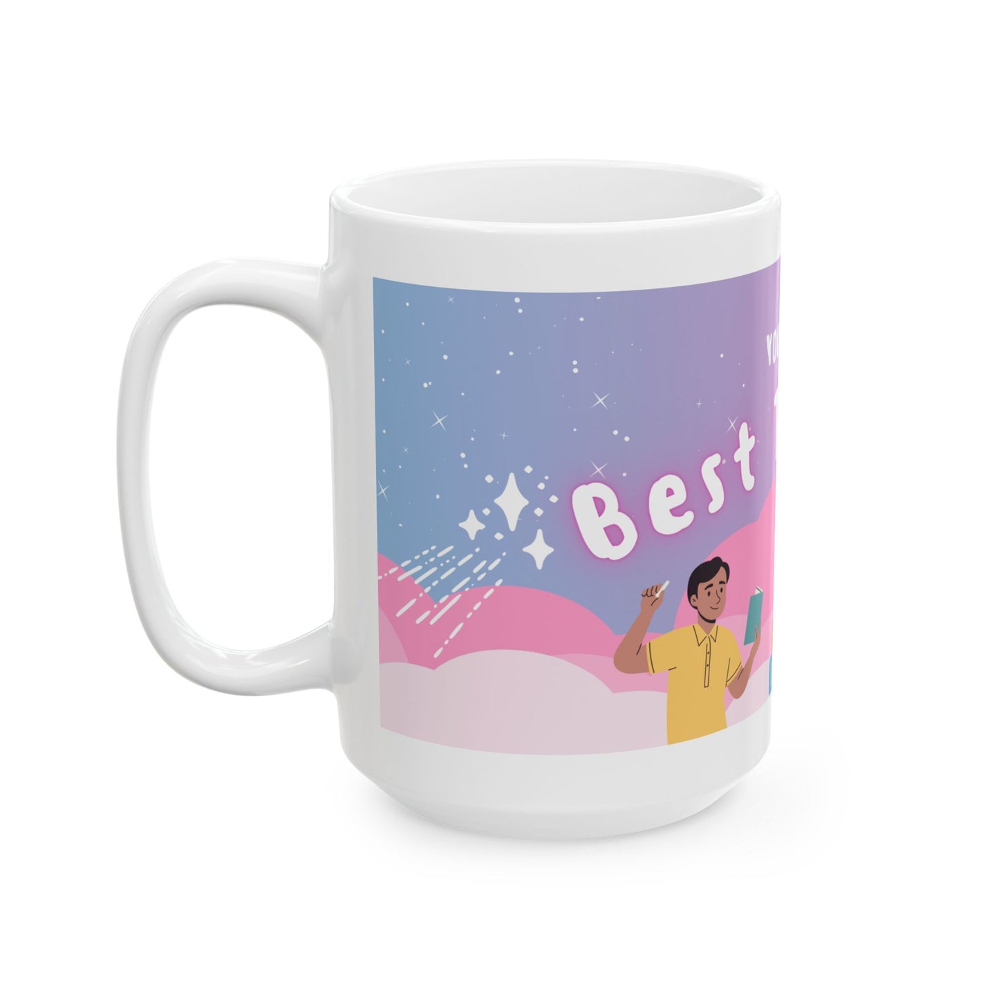 Teacher Mug | Best Teacher Ever Mug | Cute Appreciation Gift for Teachers | Thank You Gift Idea |Ceramic Mug | 11oz | 15oz