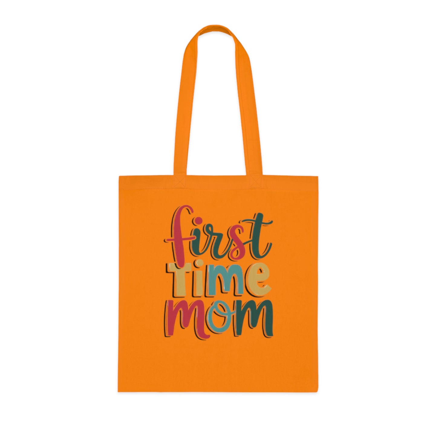 First Time Mom Cotton Tote Bag | Cute New Mom Gift  |Pregnancy gift | First time mama | Soft aesthetic mom tote |Trendy mom tote |  Postpartum gift & Mother’s Day