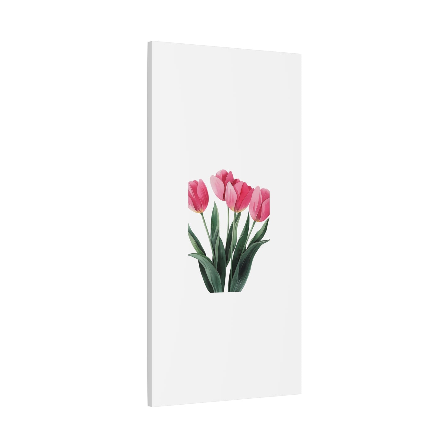 Pink Tulip Bouquet Wall Art Print | Elegant Floral Botanical Decor