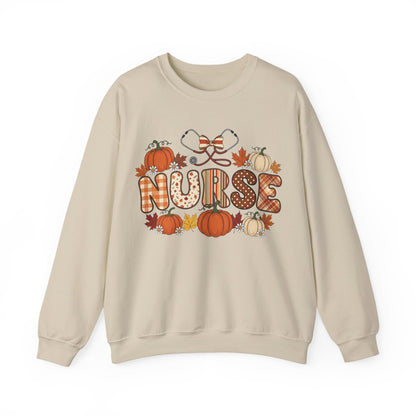 Nurse | Halloween Sweatshirt | Ghost Sweatshirt | Fall Sweatshirt | Pumpkin Sweatshirt | Cozy Sweatshirt | Halloween Top | Halloween Party