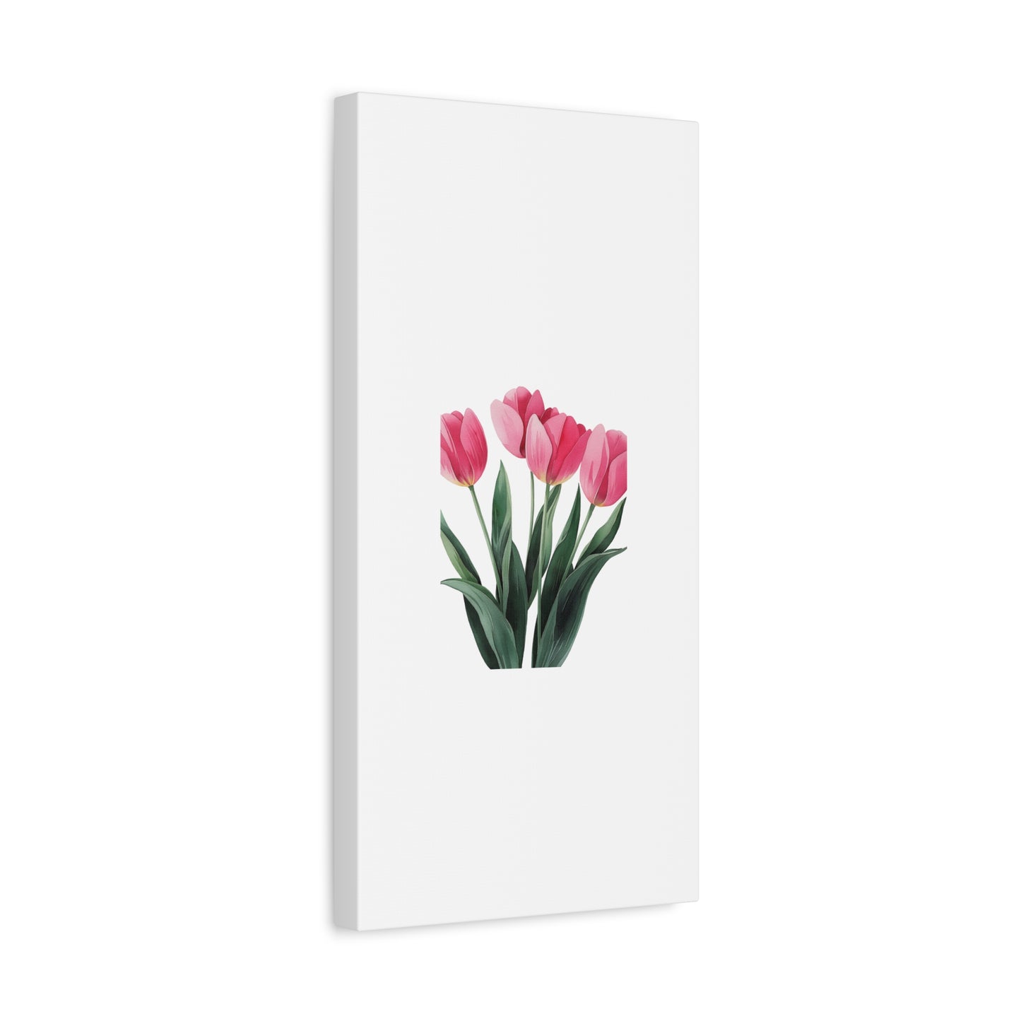 Pink Tulip Bouquet Wall Art Print | Elegant Floral Botanical Decor