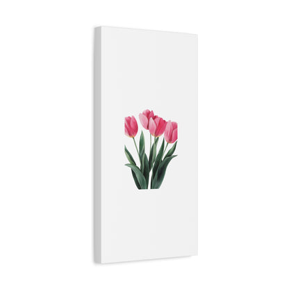 Pink Tulip Bouquet Wall Art Print | Elegant Floral Botanical Decor