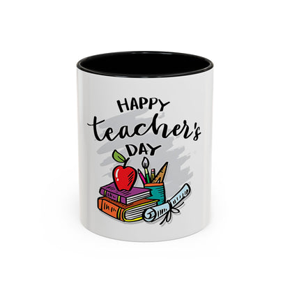 Happy Teacher’s Day Mug | Teacher Appreciation Coffee Mug | Cute Classroom Gift, Ceramic Teacher Cup