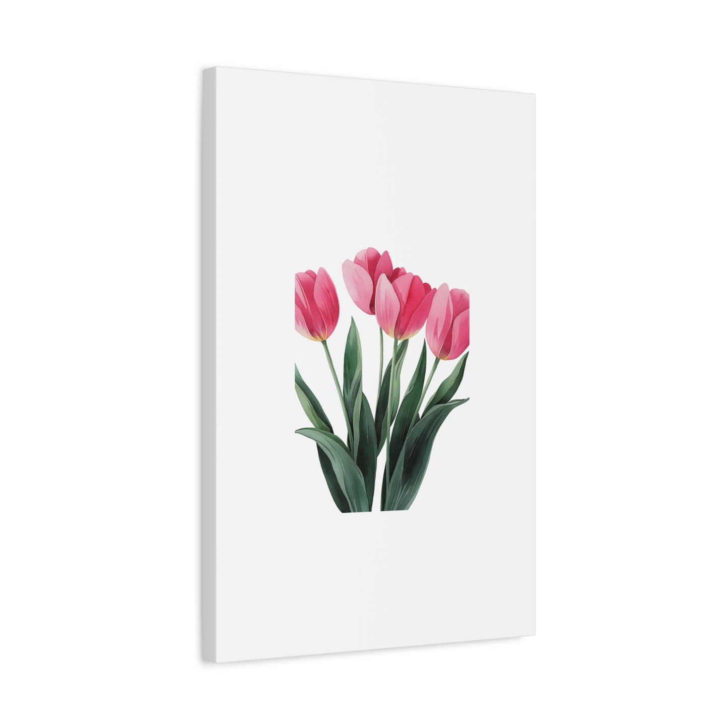 Pink Tulip Bouquet Wall Art Print | Elegant Floral Botanical Decor