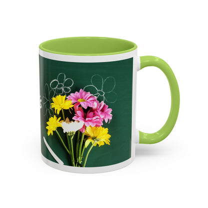 Best Teacher Ever Mug | Cute Appreciation Gift for Teachers | Thank You Gift Idea | Accent Coffee Mug | 11oz | 15oz