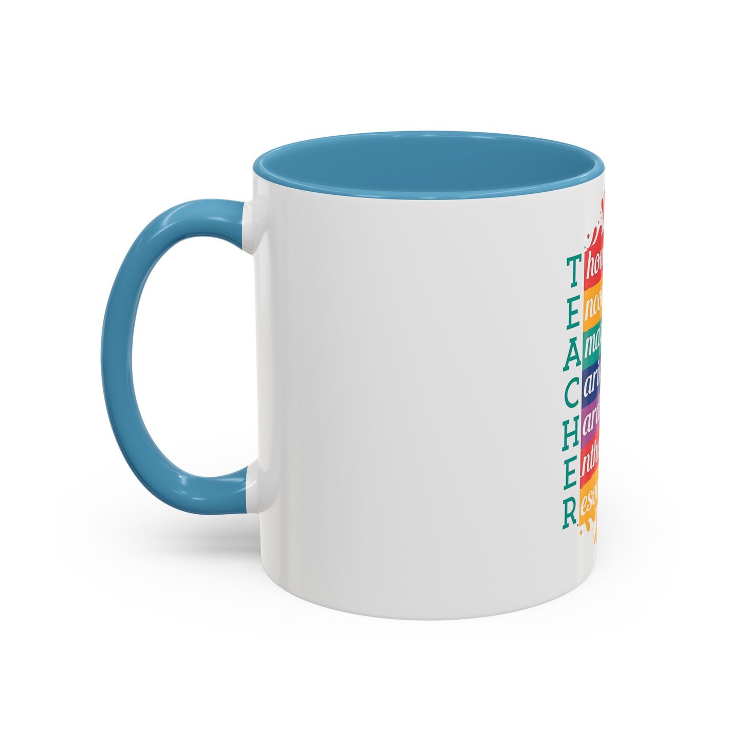 Teacher Appreciation Mug | Inspirational Teacher Gift Coffee Cup |  Classroom Desk Mug for Educators | Teacher Appreciation Coffee Mug | Colorful Acrostic |  Thoughtful | Encouraging | Amazing| 11oz...