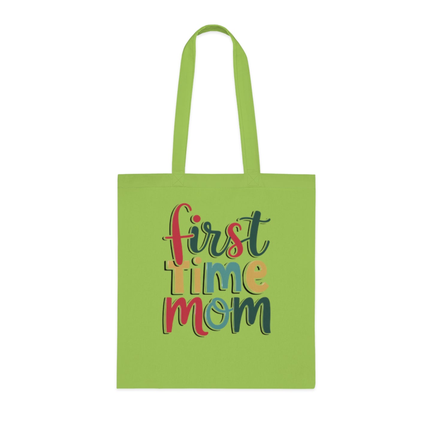 First Time Mom Cotton Tote Bag | Cute New Mom Gift  |Pregnancy gift | First time mama | Soft aesthetic mom tote |Trendy mom tote |  Postpartum gift & Mother’s Day