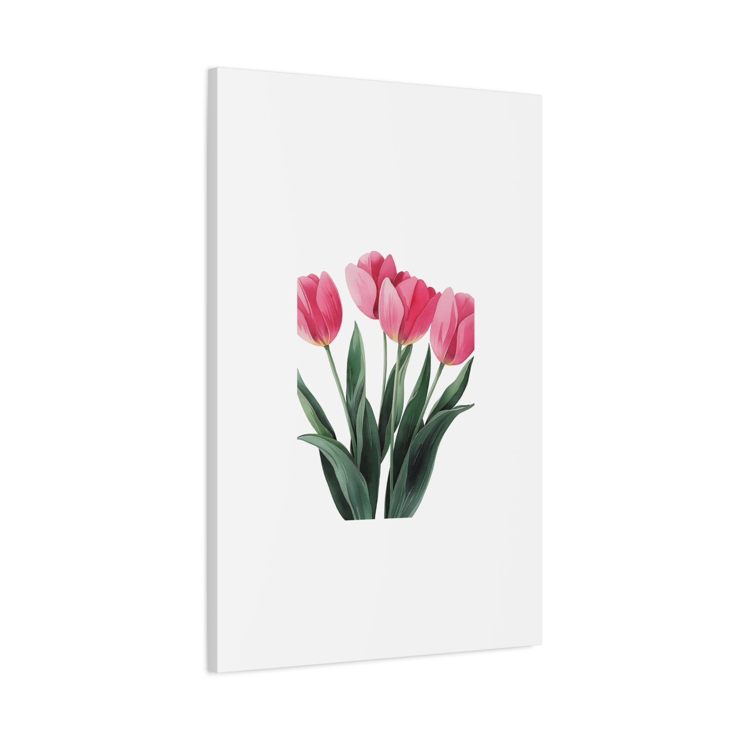 Pink Tulip Bouquet Wall Art Print | Elegant Floral Botanical Decor