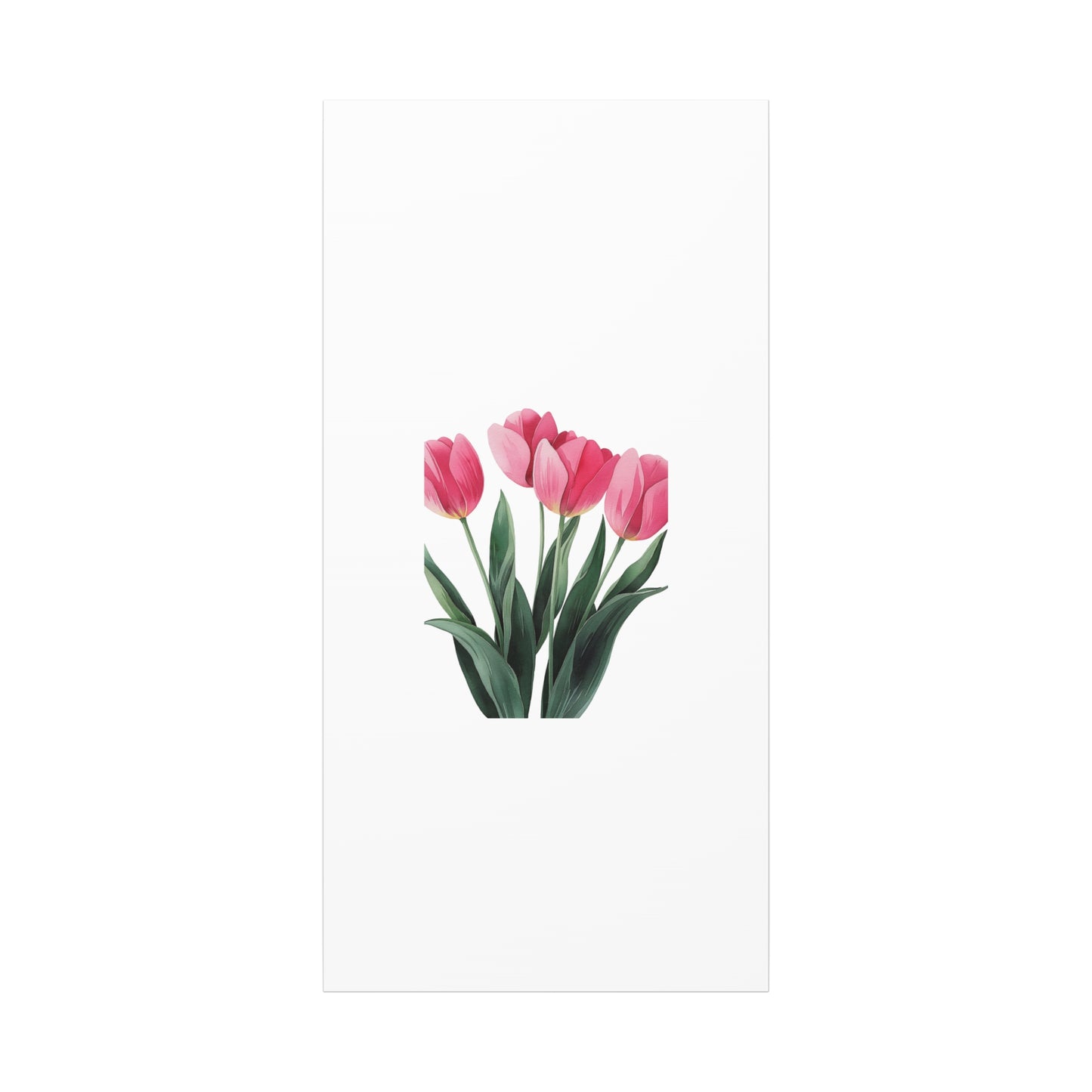 Pink Tulip Bouquet Wall Art Print | Elegant Floral Botanical Decor