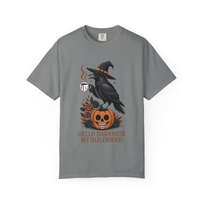 Halloween T-Shirt | Witchy Raven Pumpkin Graphic Tee | Unisex  T-shirt