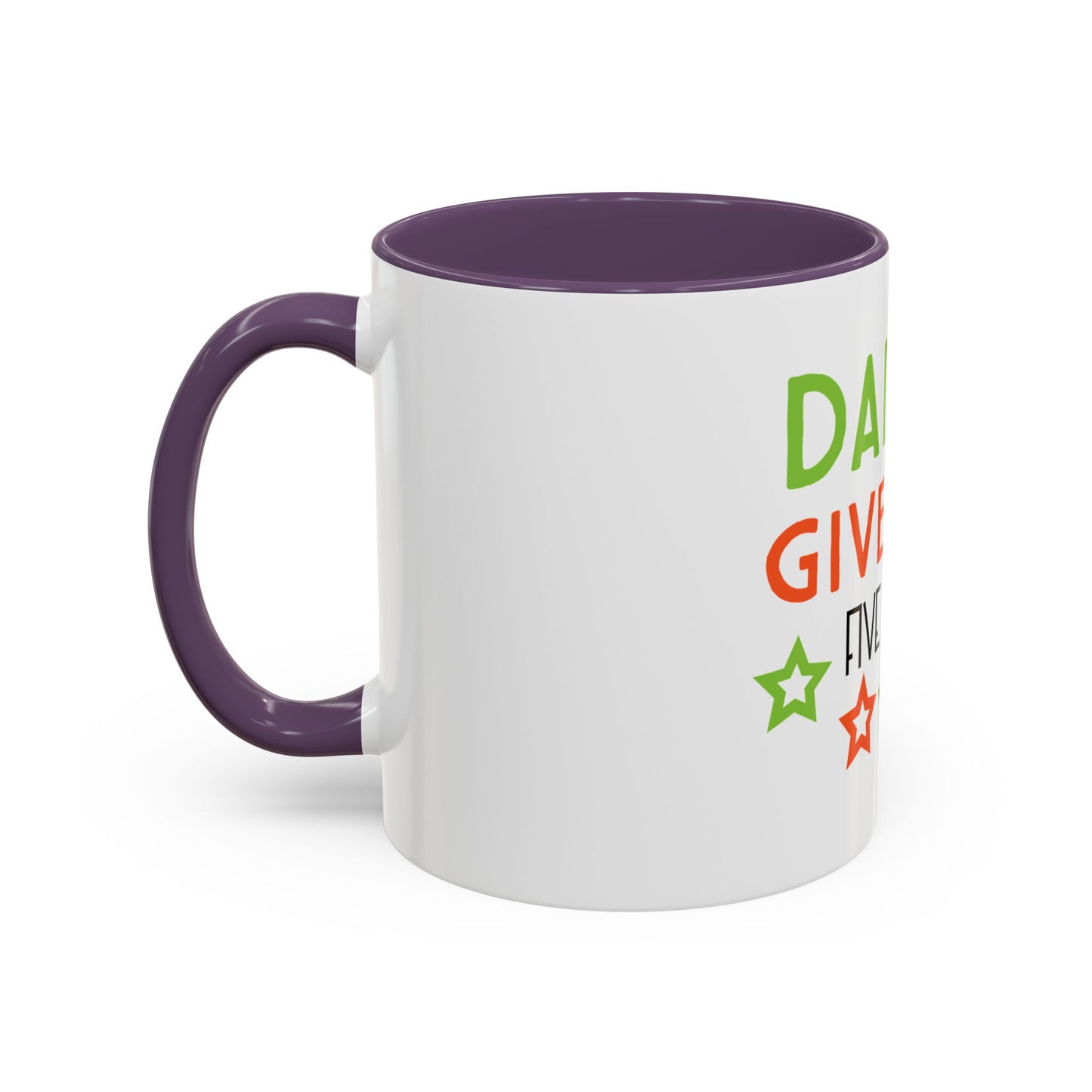 Coffee Cup | Dad I Will Give You Five Stars Mug | Funny Dad Gift | Father’s Day Mug | Cute Gift for Dad from Kids | Dad Coffee Mug