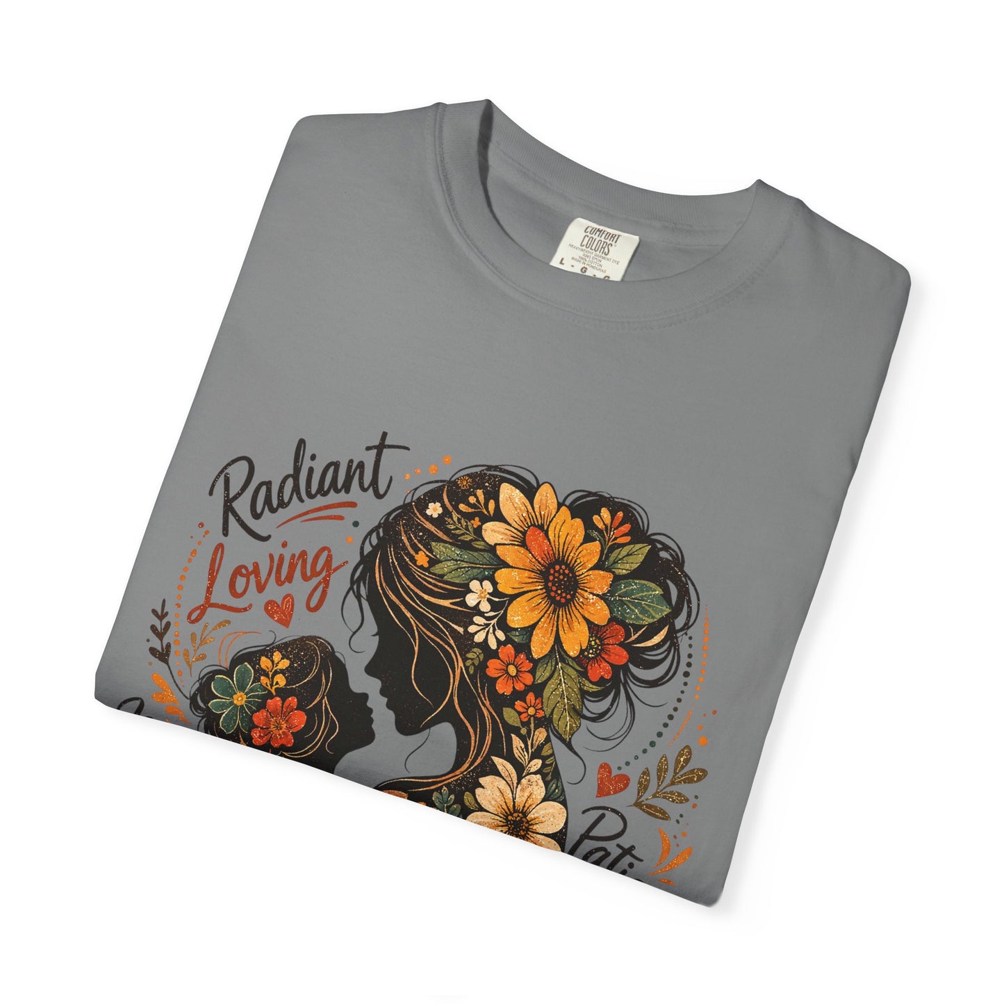 Radiant Loving Mother Graphic T-Shirt | Floral Mom Appreciation Tee