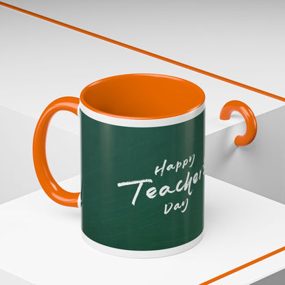 Best Teacher Ever Mug | Cute Appreciation Gift for Teachers | Thank You Gift Idea | Accent Coffee Mug | 11oz | 15oz