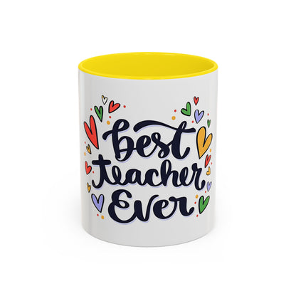 Teacher Appreciation Coffee Mug | Cute Gift for Teachers | Classroom Ceramic Cup | Accent Coffee Mug | 11oz | 15oz