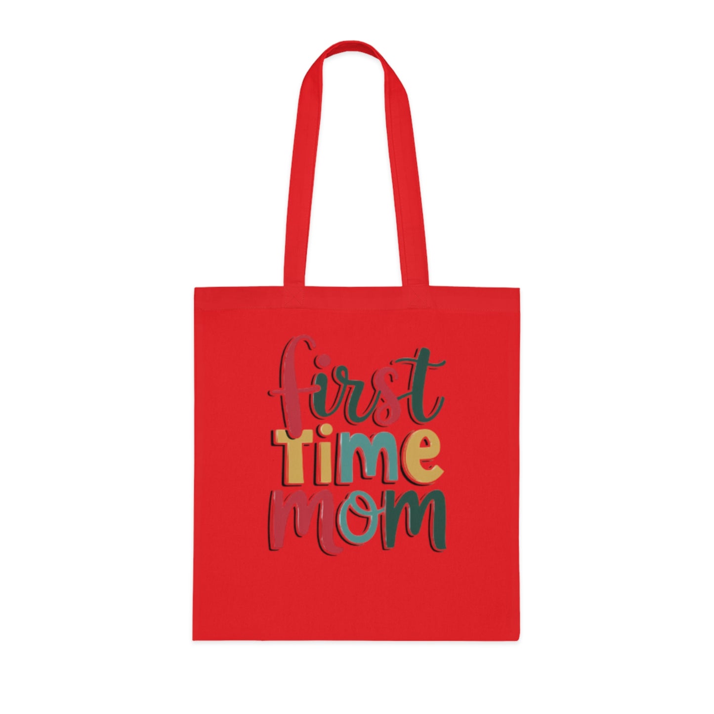 First Time Mom Cotton Tote Bag | Cute New Mom Gift  |Pregnancy gift | First time mama | Soft aesthetic mom tote |Trendy mom tote |  Postpartum gift & Mother’s Day