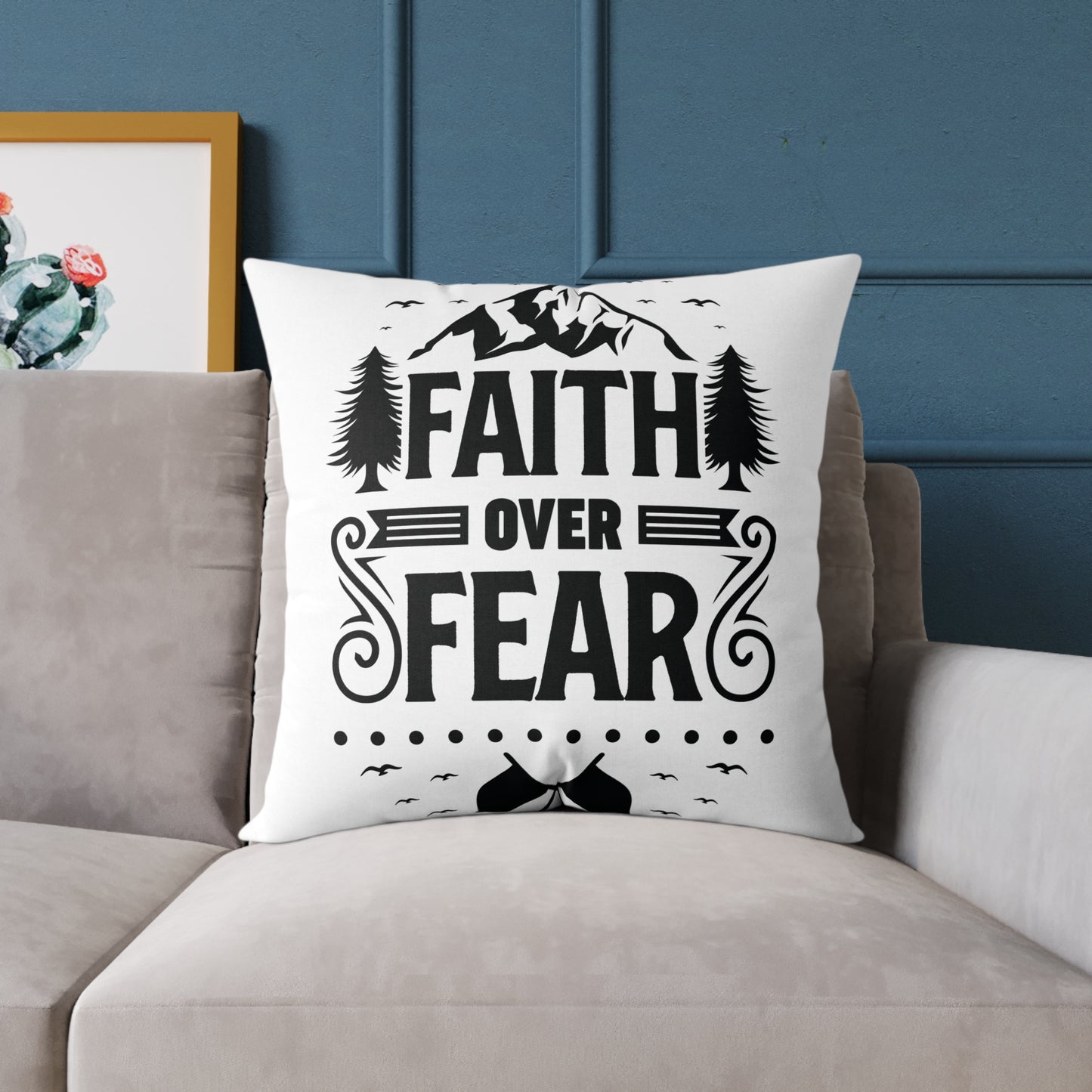Square Poly Canvas Pillow