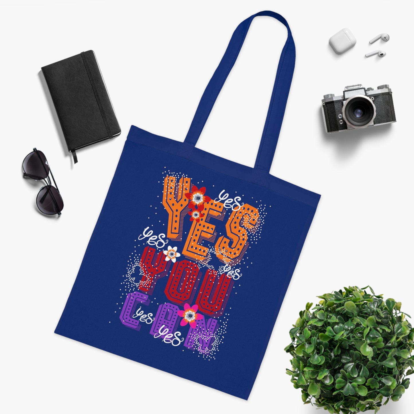 Motivational Canvas Tote Bag for Women, Work, School & Everyday Use | Cotton Tote