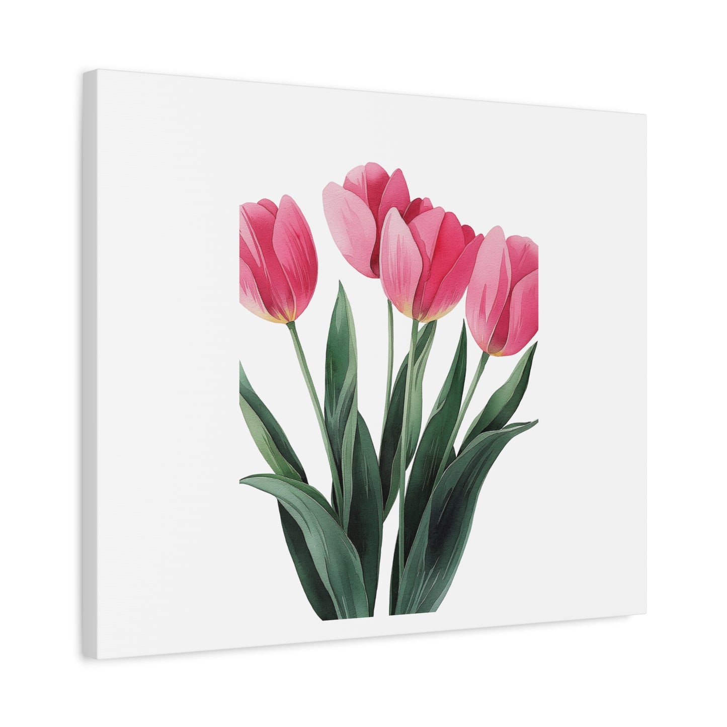 Pink Tulip Bouquet Wall Art Print | Elegant Floral Botanical Decor