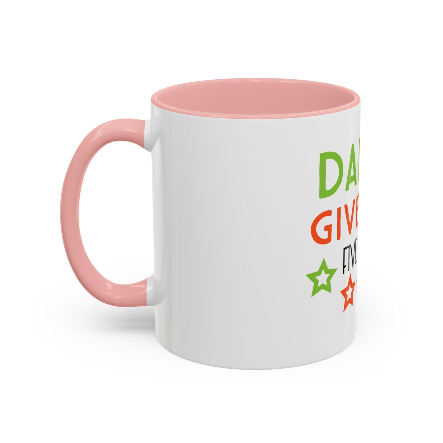 Coffee Cup | Dad I Will Give You Five Stars Mug | Funny Dad Gift | Father’s Day Mug | Cute Gift for Dad from Kids | Dad Coffee Mug