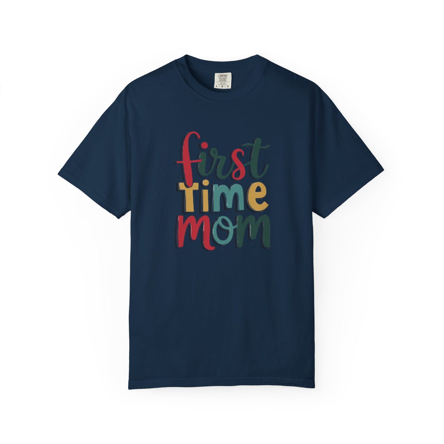 First Time Mama Tee | Trendy Motherhood Shirt for New Moms | Gift for Her | New Mom T-Shirt |‘First Time Mom’ Cute Graphic Tee | Perfect Baby Shower Gift