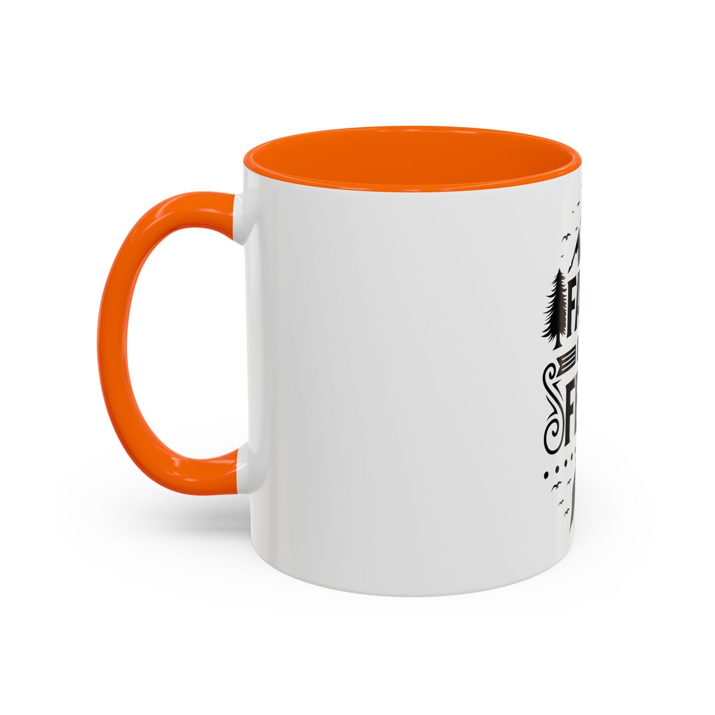 Faith Over Fear Mug | Inspirational Coffee Cup | Motivational Gift | Christian Mug | Positive Quote Drinkware | Accent Coffee Mug  | 11oz | 15oz