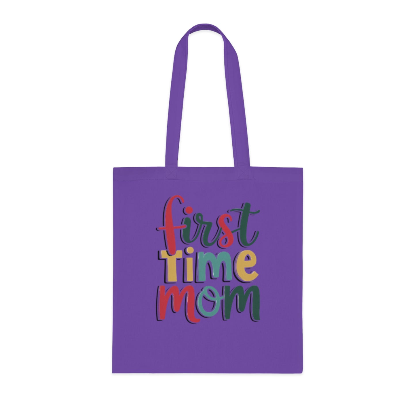 First Time Mom Cotton Tote Bag | Cute New Mom Gift  |Pregnancy gift | First time mama | Soft aesthetic mom tote |Trendy mom tote |  Postpartum gift & Mother’s Day