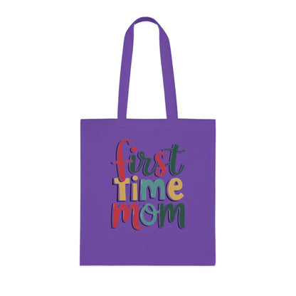 First Time Mom Cotton Tote Bag | Cute New Mom Gift  |Pregnancy gift | First time mama | Soft aesthetic mom tote |Trendy mom tote |  Postpartum gift & Mother’s Day