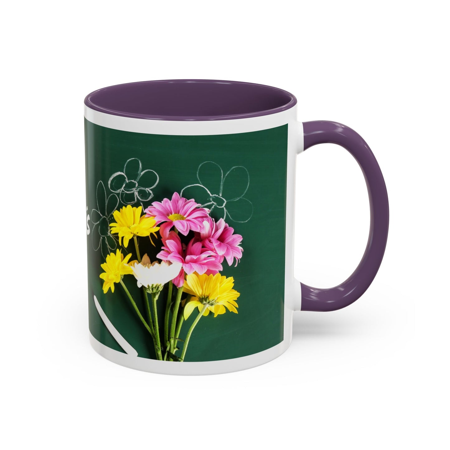 Best Teacher Ever Mug | Cute Appreciation Gift for Teachers | Thank You Gift Idea | Accent Coffee Mug | 11oz | 15oz