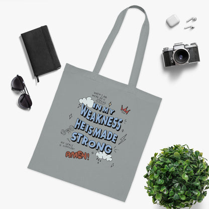 Christian Faith Canvas Tote Bag for Church | Everyday Use Tote | Cotton Tote | Christian Tote Bag