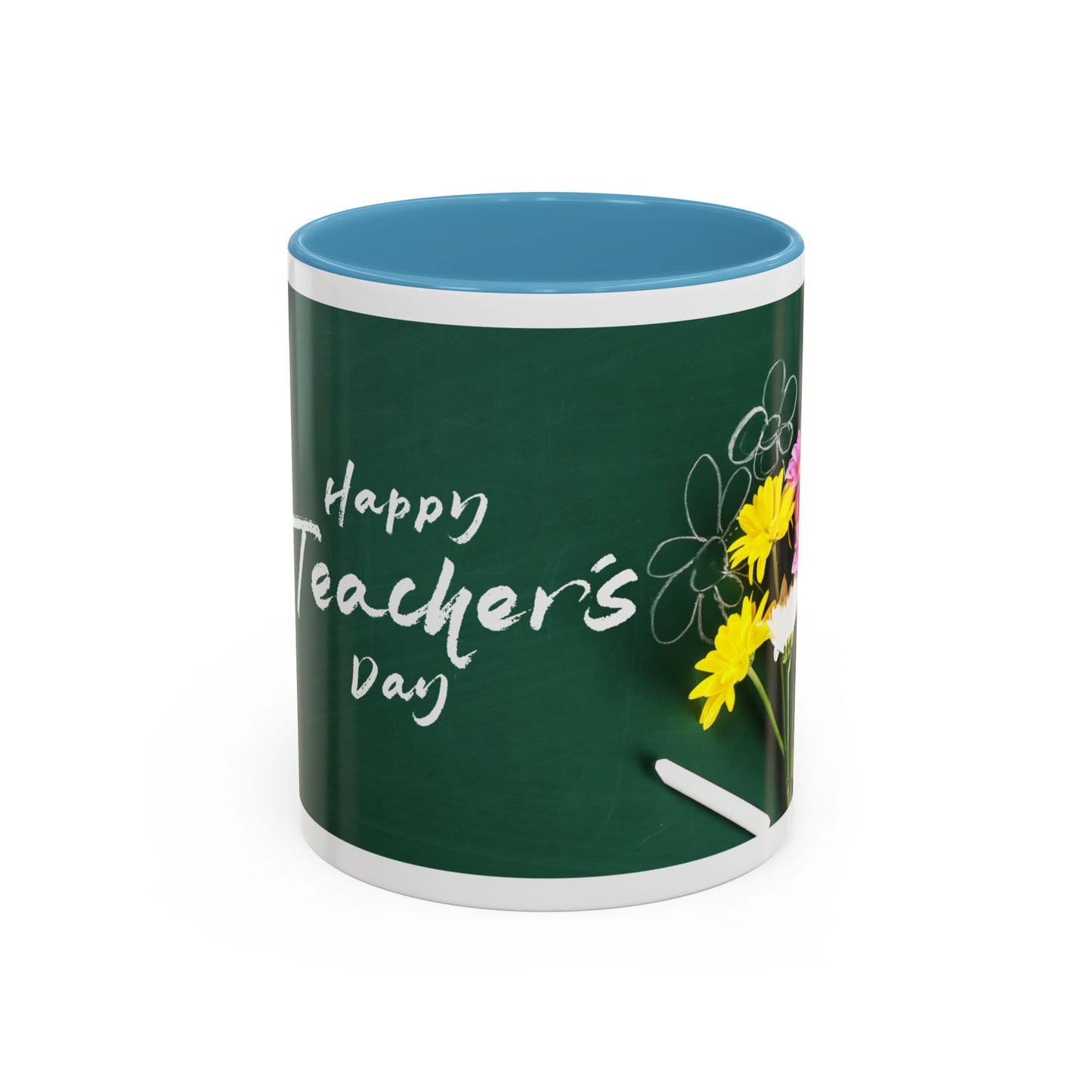 Best Teacher Ever Mug | Cute Appreciation Gift for Teachers | Thank You Gift Idea | Accent Coffee Mug | 11oz | 15oz