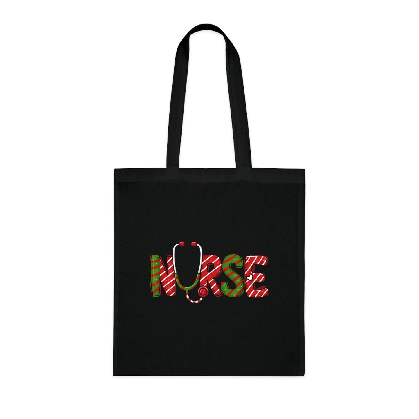 Nurse Christmas Tote Bag | Nurse Canvas Tote | Cotton Tote