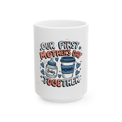 Happy Mother’s Day Mug Gift | Ceramic Coffee Cup for Mum | Relaxation Gift Idea for Mom | Ceramic Mug | 11oz | 15oz