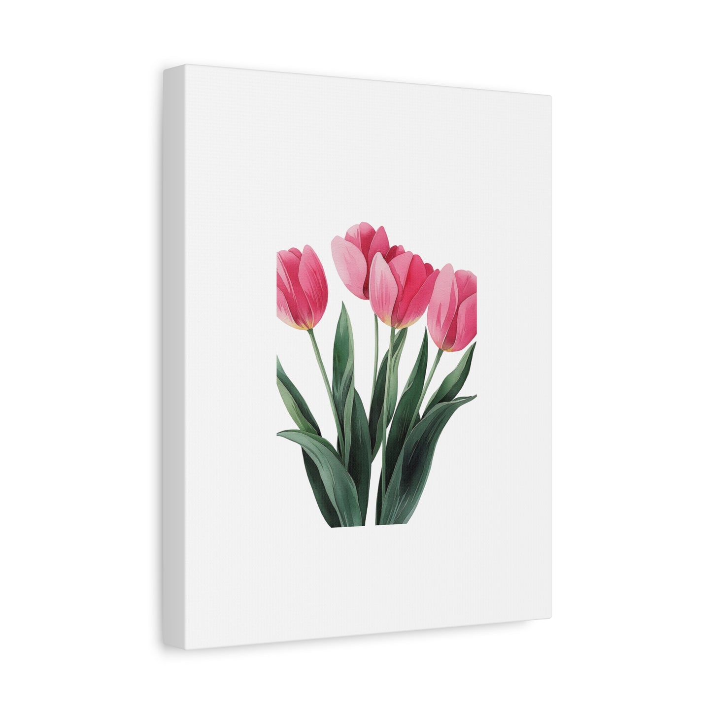 Pink Tulip Bouquet Wall Art Print | Elegant Floral Botanical Decor