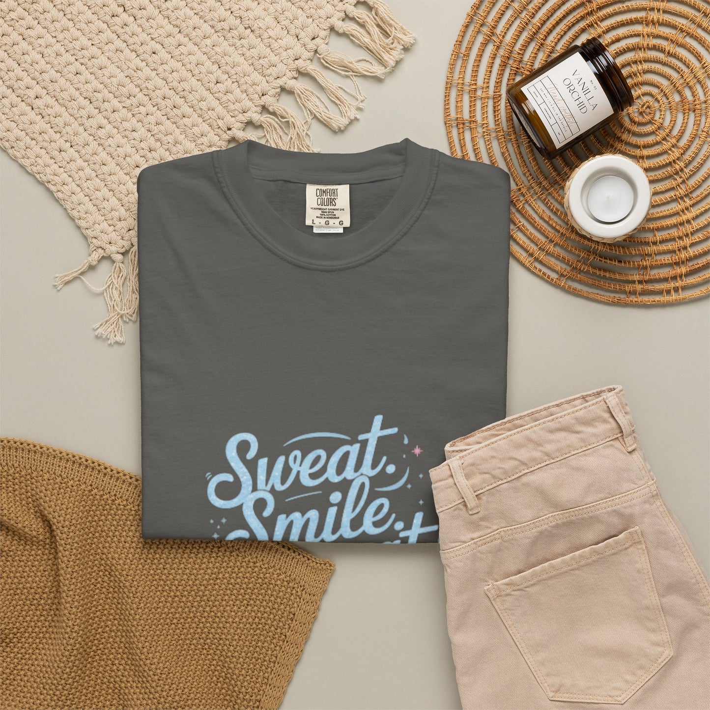 Motivational Mom Fitness Tee | Garment-Dyed T-shirt