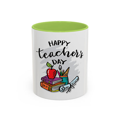 Happy Teacher’s Day Mug | Teacher Appreciation Coffee Mug | Cute Classroom Gift, Ceramic Teacher Cup