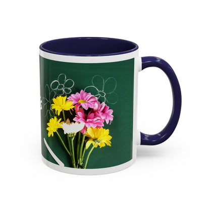 Best Teacher Ever Mug | Cute Appreciation Gift for Teachers | Thank You Gift Idea | Accent Coffee Mug | 11oz | 15oz
