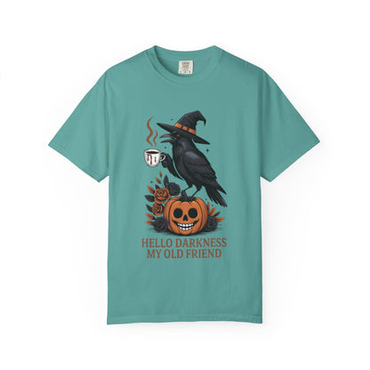 Halloween T-Shirt | Witchy Raven Pumpkin Graphic Tee | Unisex  T-shirt