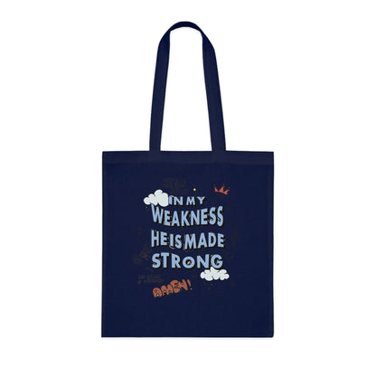 Christian Faith Canvas Tote Bag for Church | Everyday Use Tote | Cotton Tote | Christian Tote Bag