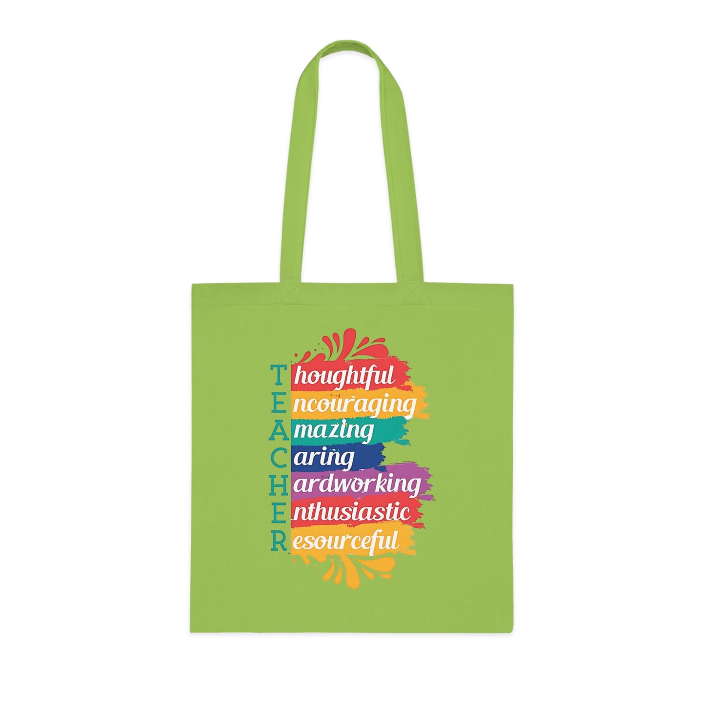 Teacher Appreciation Cotton Tote | Bag for Work | School | Everyday Use | Reusable Teacher Tote Bag |Trendy | Functional | Eco-Friendly | Carry Bag