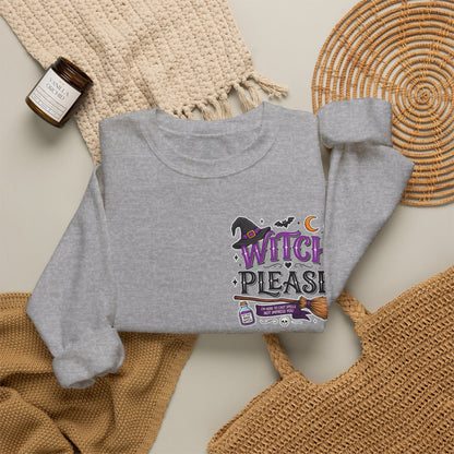 Witch Halloween | Ghost Sweatshirt | Autumn Sweatshirt | Fall Sweatshirt | Trendy Sweatshirt | Unisex Sweatshirt | Oversized Sweatshirt