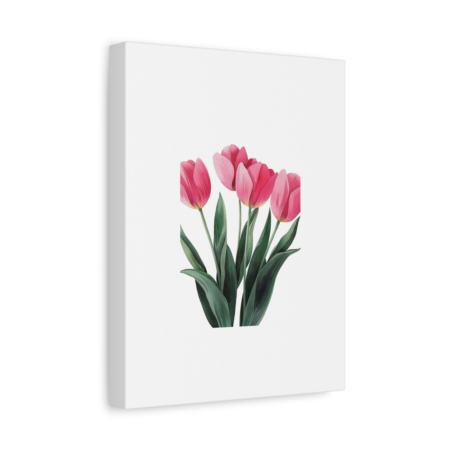 Pink Tulip Bouquet Wall Art Print | Elegant Floral Botanical Decor