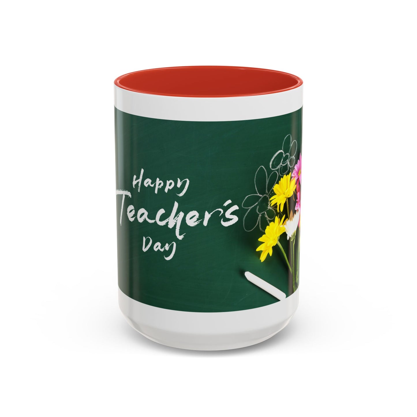 Best Teacher Ever Mug | Cute Appreciation Gift for Teachers | Thank You Gift Idea | Accent Coffee Mug | 11oz | 15oz