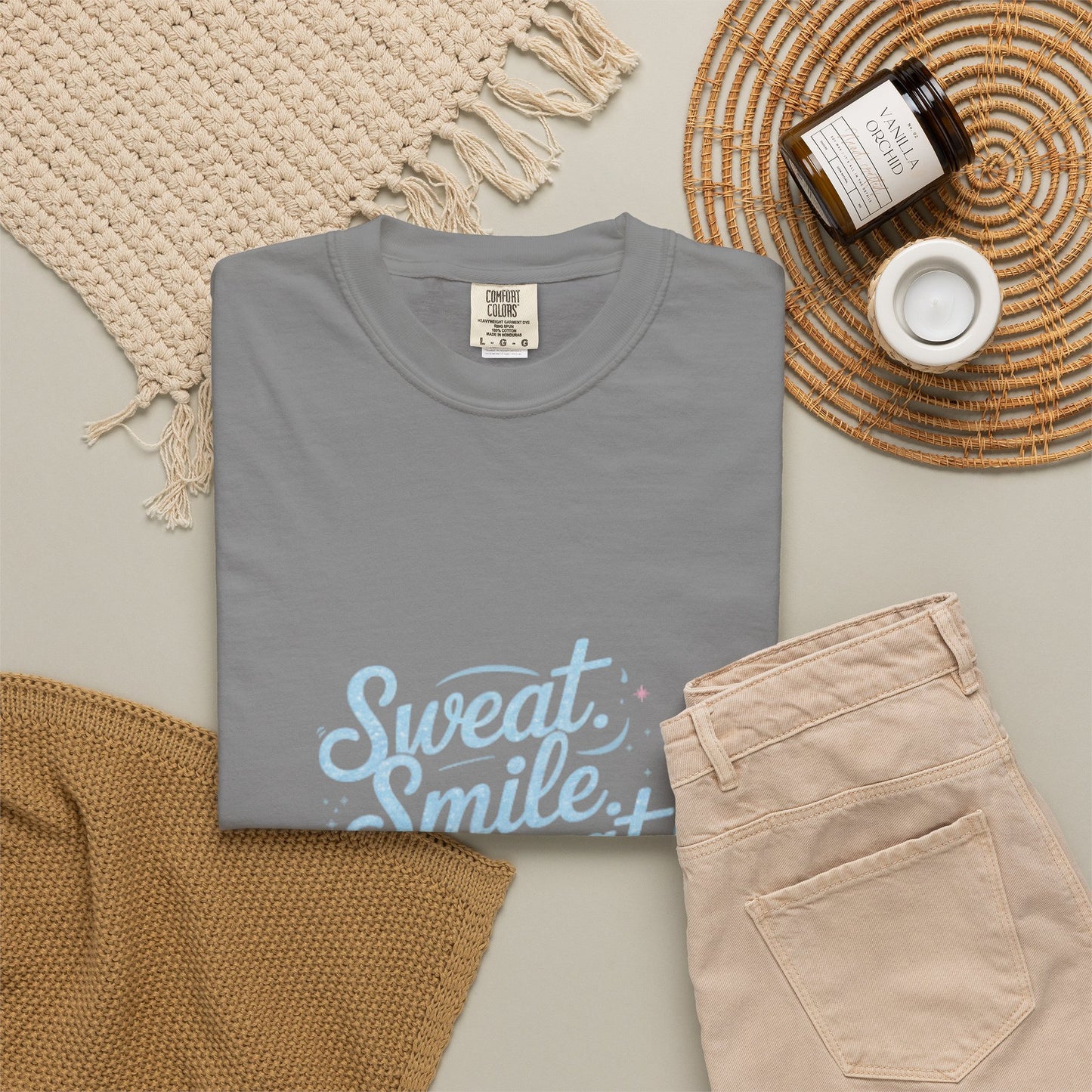 Motivational Mom Fitness Tee | Garment-Dyed T-shirt