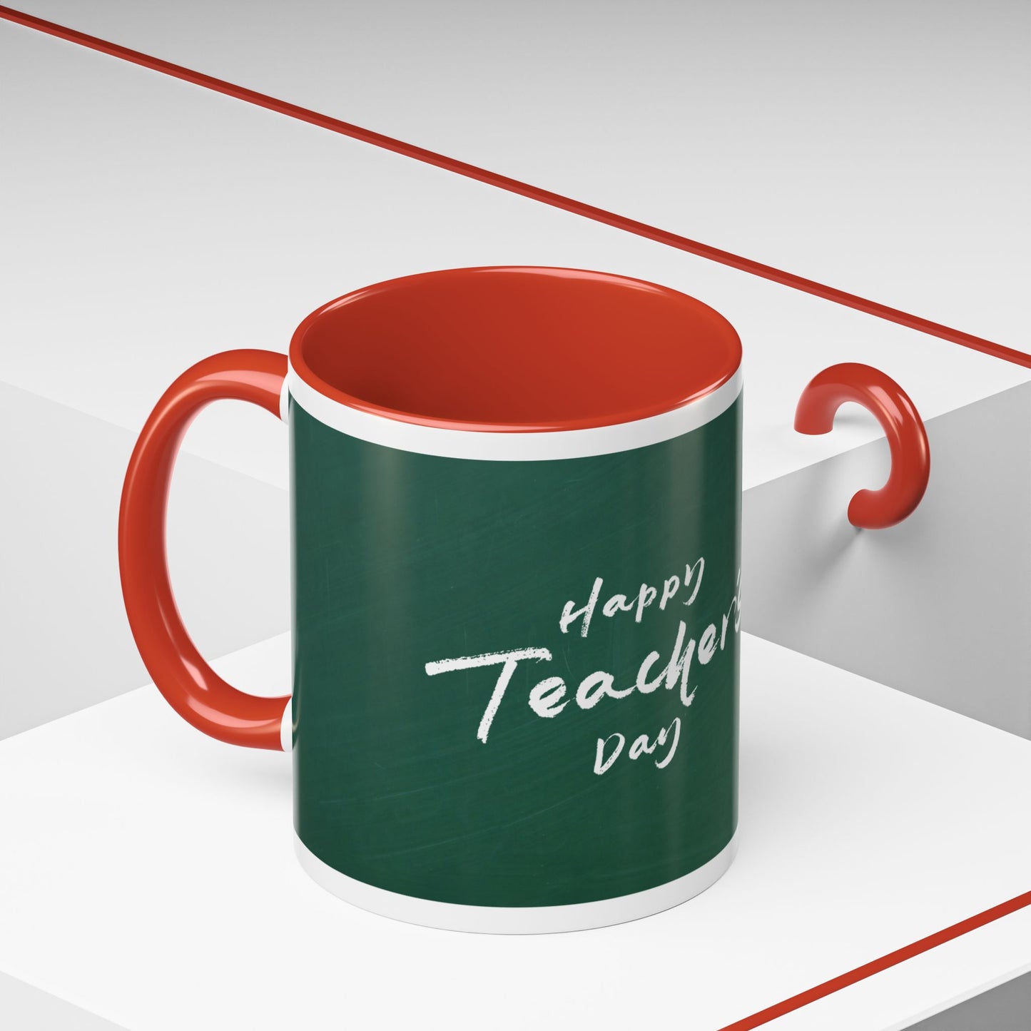 Best Teacher Ever Mug | Cute Appreciation Gift for Teachers | Thank You Gift Idea | Accent Coffee Mug | 11oz | 15oz