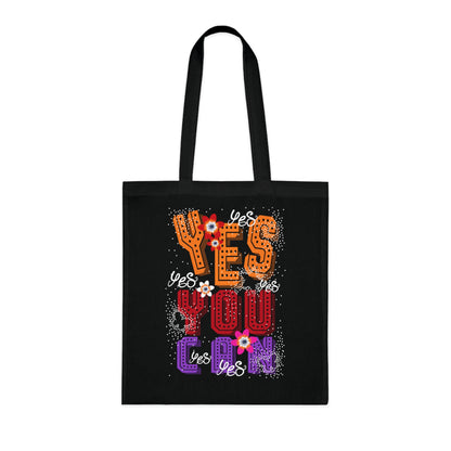 Motivational Canvas Tote Bag for Women, Work, School & Everyday Use | Cotton Tote