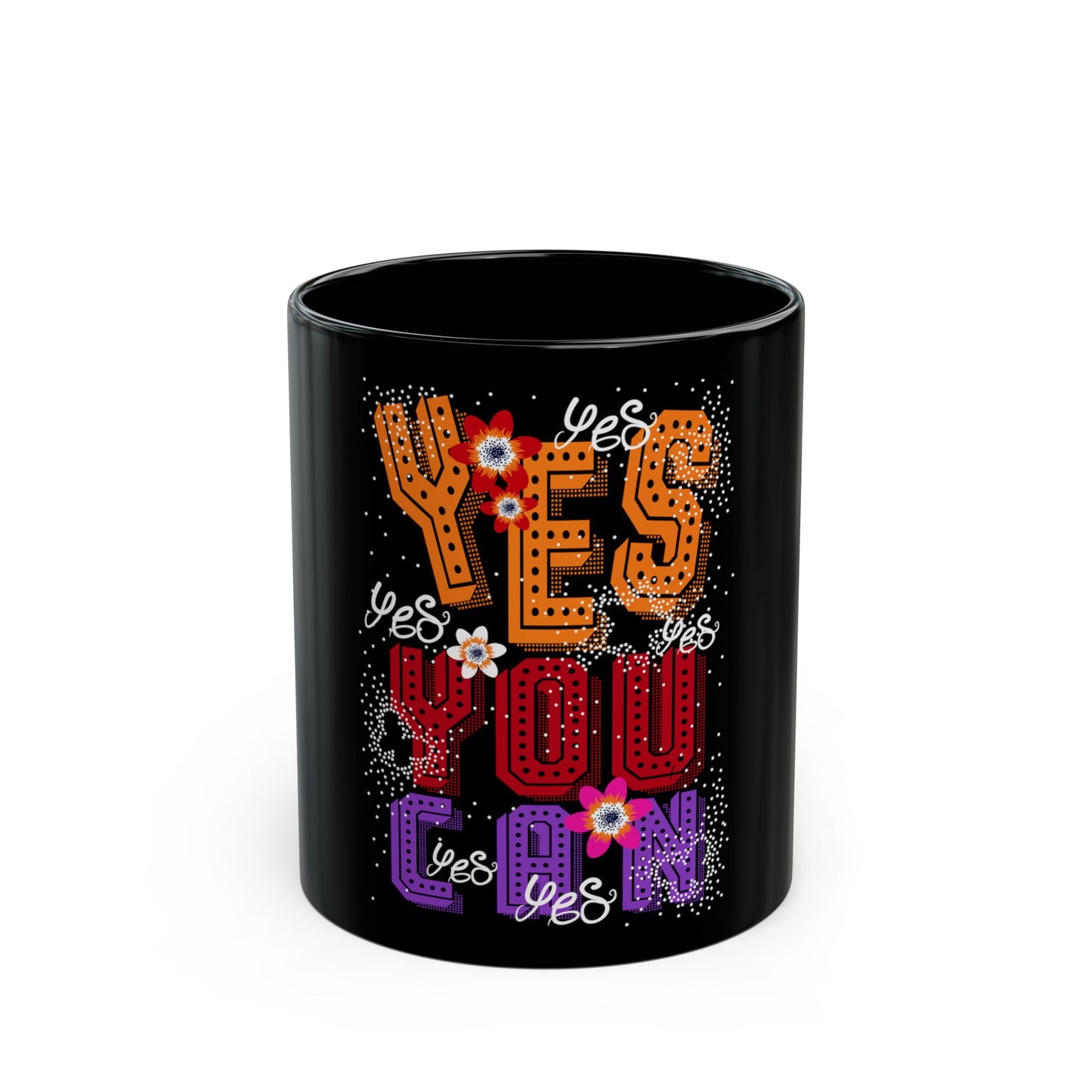 Motivational Coffee Mug | Inspirational Gift Cup |  Positive Quote Ceramic Mug | Black Mug | 11oz | 15oz