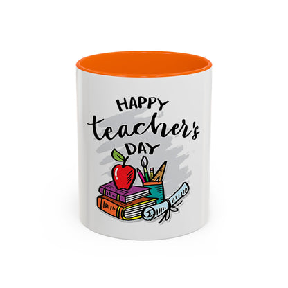 Happy Teacher’s Day Mug | Teacher Appreciation Coffee Mug | Cute Classroom Gift, Ceramic Teacher Cup
