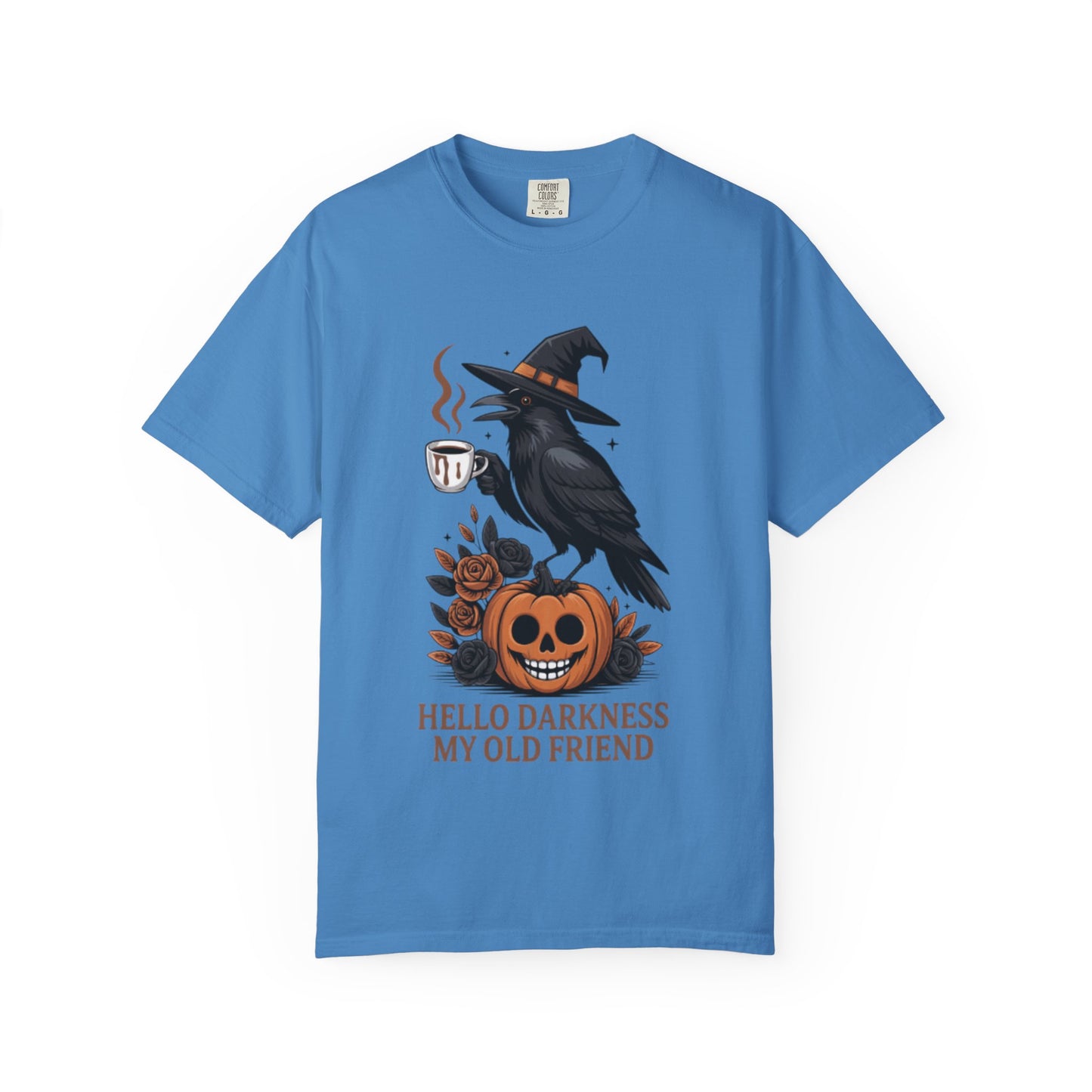 Halloween T-Shirt | Witchy Raven Pumpkin Graphic Tee | Unisex  T-shirt